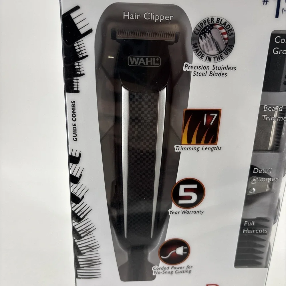 Wahl Power Pro Clipper Trimmer and Detailer 20 Piece Corded Hair Beard Haircut